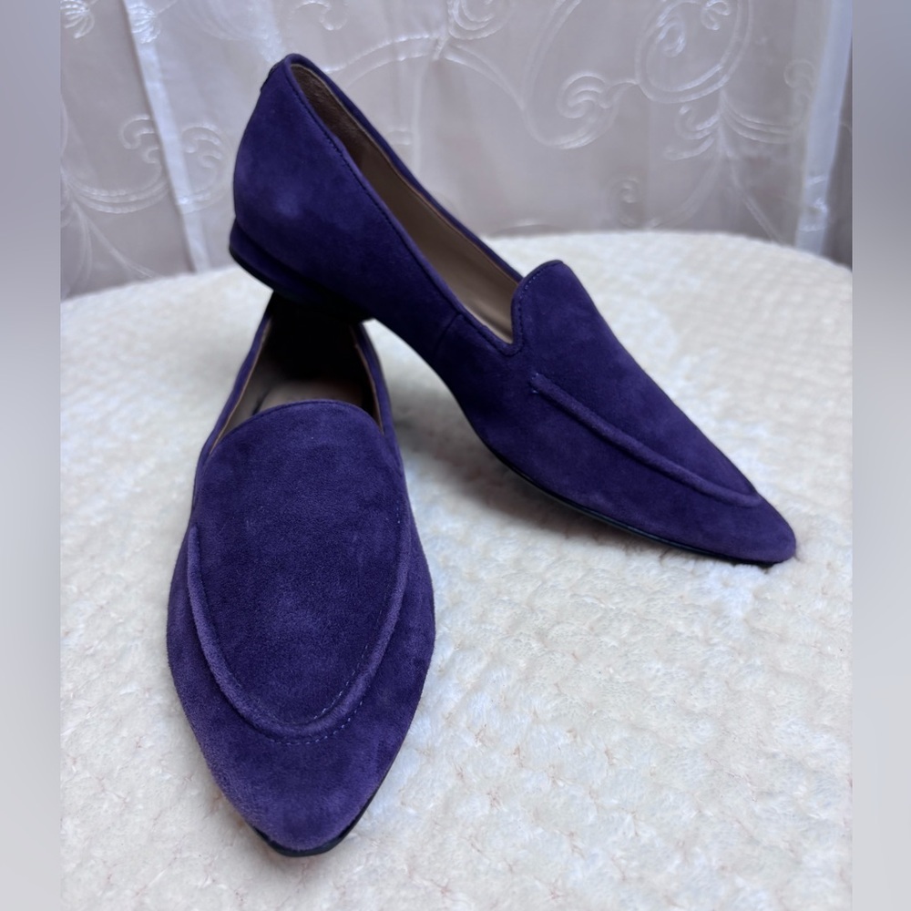 Naturalizer Haines Loafer Purple Suede Slip On, 5M